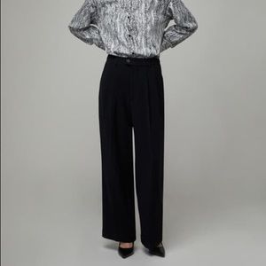 Oak+Fort wide leg, high waist, pleated pant 3865